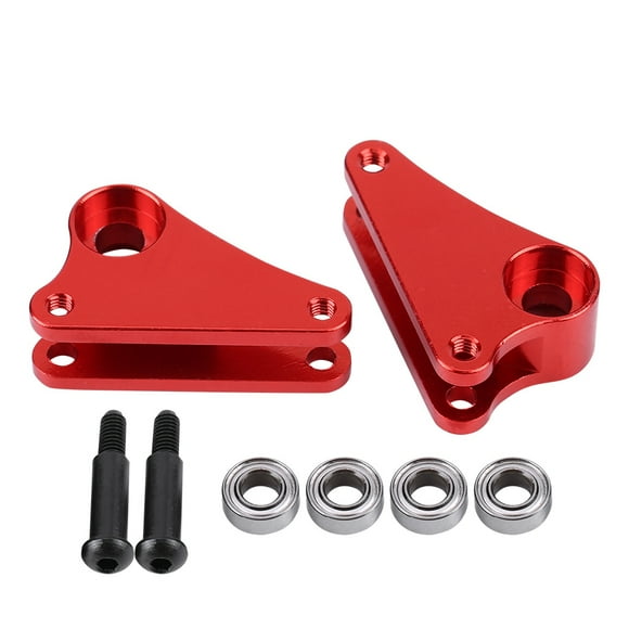 MAYUJIAA Aluminium Alloy Front Shock Absorber Pull Rod Seat for Traxxas Slash 1/16 RC Car (Red) HW313-26418