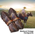 thumbnail image 3 of Brazalete De Guantelete Medieval, Brazalete Ancho De Cuero Artificial Para Hombre, Disfraz De Cosplay Eigraketly OD014888-01, 3 of 6