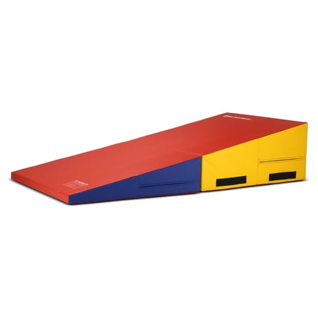 We Sell Mats Folding Gymnastics Incline Mat Large Multi Color
