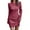 A, variant on JIKNTTR Women Knit Dress Puff Long Sleeve Dress for Fall Winter Round Neck Casual Tunic Dress Oversized Sweater Dress Soft