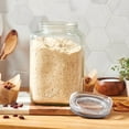 thumbnail image 2 of (2 pack) Ball Gallon Glass Jar with Glass Lid, 15.6 Cup Stackable Pantry Storage Container, Airtight Kitchen Canister for Flour, Sugar, Coffee, and Bulk Pantry Organization, 2 of 14