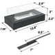 thumbnail image 1 of Alcohol Fireplace Light, Oblong Stainless Steel Glass True Fire Heating, for Home Decor Indoor Atmosphere Light, 1 of 5