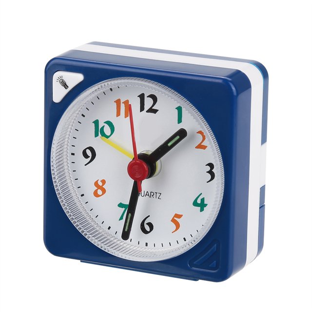 Reloj despertador de cuarzo, mini despertador de mesa de viaje, reloj despertador de viaje, reloj despertador con batería, tecnología de vanguardia