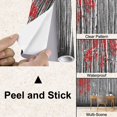 thumbnail image 4 of Peel and Stick Wallpaper Waterproof Red Forest Black White Landscape Wall Mural Decor Self Adhesive and Removable 100in x 144in, 4 of 8