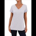 thumbnail image 3 of Camiseta Informal con Cuello en V para Mujer, , Talla L, 3 of 9
