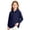 Navy-B#210727gg, variant on Hearthz Girls Polo Shirt Long Sleeve Cute Shirts for Teen Girls Lapel Collar Solid Color Trendy Clothes for Teen Girls School Uniform Pink 5-6Y
