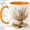 Orange, variant on Boho Pampas Grass Accent Mug, 11oz Ceramic Coffee Cup for Decor Lovers