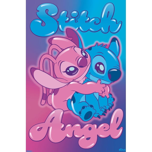 Disney Lilo and Stitch - Angel and Stitch Hug Wall Poster, 22.375" x 34"
