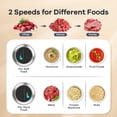 thumbnail image 2 of GANIZA Food Processors, Electric Food Chopper with Meat Grinder & Vegetable Chopper - 2 Bowls (8 Cup+8 Cup) with Powerful 450W Copper Motor - Include, 2 of 7