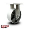 thumbnail image 2 of 8 Inch Extra Heavy Duty Semi Steel Cast Iron Wheel Rigid Top Plate Caster SCC, 2 of 2