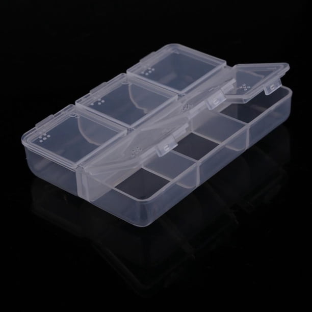 Organizador Nuevo Mini portátil vacío Braille 6 celdas píldora medicina caja de almacenamiento de drogas