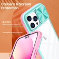 thumbnail image 5 of Compatible with iPhone 14 Pro Max Clear Case with Sliding Camera Lens Cover, Built-in Screen Protector Soft TPU Bumper Case Transparent Acrylic Back Heavy Duty Shockproof Durable Phone Case, 5 of 14