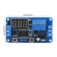 thumbnail image 2 of 12V Digital LED Countdown Timer Relay Module with 5 Working Modes - Programmable Delay Switch for PLC Automation Control, 0.1s-999s Adjustable, High Accuracy (±0.01%/s), 10A Load Capacity, Low Power, 2 of 6