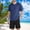 Navy, variant on Avirosel Men's Workout Athletic Set Quick Dry Short Sleeve Round Neck Top and Mesh Drawstring Shorts Navy