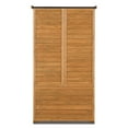thumbnail image 4 of BaytoCare Garden Storage Cabinet Outdoor Tool Shed w/ Asphalt Roof 63'' Nature, 4 of 9