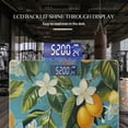 thumbnail image 3 of Bathroom Scale, Highly Accurate Digital Body Scale,Precisely Measures Weight up to 400 lbs-Lemon And Flowers On Blue Background, 3 of 4