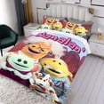 thumbnail image 3 of Nanalan Conjunto de sábanas temático, trío de piezas, cómodo y amigable con la piel, diseño único, regalo de decoración para el hogar para familiares, amigos y fans,135cm *200cm, 3 of 6