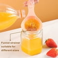 thumbnail image 4 of Función multifuncional seis en uno de mango largo de plástico, traje de embudo, herramientas de cocina, fuga de aceite y vino, 4 of 6