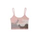 thumbnail image 2 of HH TRAF - Camisola sexy informal con tirantes finos y cuello redondo para mujer, nueva moda 2024, top corto de punto con efecto de color en contraste, 2 of 5