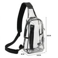 thumbnail image 3 of Tinyat Clear Sling Bag with USB Charging PVC Waterproof Crossbody Shoulder Bag for Men Women, 3 of 7