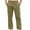 Green, variant on Mens Cargo Pants Solid Color Casual Multiple Zipper Button Pockets Outdoor Straight Type Fitness Trousers Green