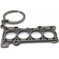 thumbnail image 1 of HSHDLDF Gunmetal Head Gasket Keychain Automotive Part Car Gift Key Chain Ring, 1 of 3