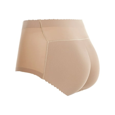

Gyouwnll Women s Push-Up Ladies Lifting Hips Body-sculpting Buttocks Pants Shaping Panties Seamless Underwear Beige S