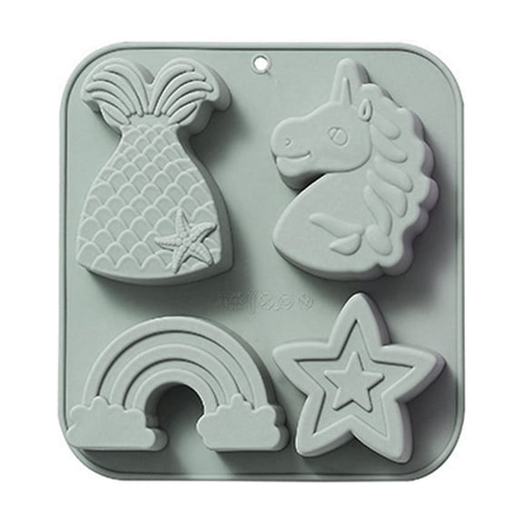 Unicorns Shaped Silicone Mold Fondant Cake Mould Chocolate Mould Cake Decorating Tools Kitchen Baking Accessories