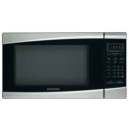 Daewoo KOR-137ES Countertop Microwave Oven 1.3 Cu. Ft., 1000W | Stainless Steel
