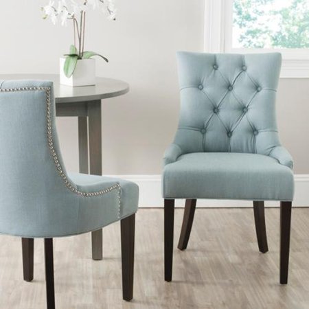 Safavieh En Vogue Dining Abby Sky Blue Chairs Set Of 2 Departments