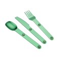 thumbnail image 4 of Juego de cubiertos para acampar, utensilios de cocina, vajilla al aire libre para oficina, mochilero, Picnic Verde shamjiam Cubiertos para picnic, 4 of 8