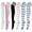 Pink, variant on 6 Pairs Women's Ruffle Ankle Socks, Cute Checkered Striped Frilly Crew Socks