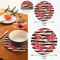 thumbnail image 3 of SKYSONIC Floral Summer Pattern Pot Holders Trivets, 2 Pcs Heat Resistant Trivets,Palm Leaves Flamingo Cotton Thread Weave Mats for Hot Pads Pans Pot Bowl Teapot for Kitchen Decor, 3 of 7