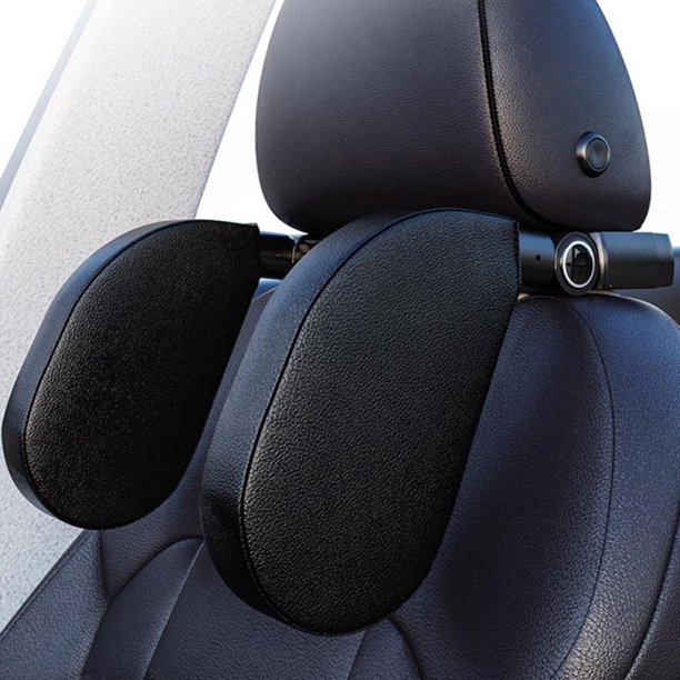 Car Seat Headrest Pillow With Aromatherapy Card Slot Back Hanger Hook Phone Holder 360 Adjustable Memory Foam Neck Support Travel Sleeping For Kids S Black Com Car Seat Headrest Pillow With, Brown Car Seat Head Support