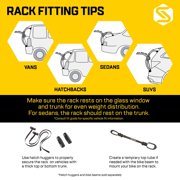 Saris Trunk Bike Rack Mount Bones EX for Car and SUV, 2 Bikes