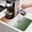 Green, variant on Gradient Sage Green Dish Drying Mats for Kitchen Counter, Modern Minimalist Sage Green Orange Ocean Beach Absorbent Coffee Bar Mat with Non-slip Rubber Backed Quick Drying Dish Rack Pad 16"x18"