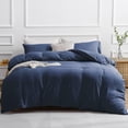 thumbnail image 1 of Duvet Cover Queen -Piece Prewashed Ultra Soft Queen Bedding Set - Features Zipper Closure and Corner Ties Includes Duvet Cover x Pillowcases No Comforter, 1 of 7