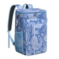 thumbnail image 1 of Ethnic Insulated Cooler Backpack - Colorful Decorative Design 20L Leakproof Picnic Backpack for Families, Workers & Students, Multi-Pocket, 1 of 4