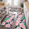 thumbnail image 2 of Pioneer Flower Floral Print Pattern Kitchen Rugs Sets Of 3,Kitchen Runner Rugs Non Skid Washable,Decorative Kitchen Floor Mats for Kitchen,Sink,Laundry,17"x30"+ 17"x47" + 17"x59", 2 of 6
