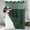 Dark Green, variant on Siiluminisoy White Hookless Shower Curtain with Snap in Liner, Boho Tufted Geometric Striped Design Fabric No Hook Waterproof Mesh Window Bathroom Curtain, 71"X 86"