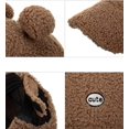 thumbnail image 4 of CoCopeaunts Baseball Cap Women, Womens Baseball Caps Trucker Hat Wool Baseball Cap Cute Ear Running Hat Sherpa Baseball Hat Women, 4 of 7