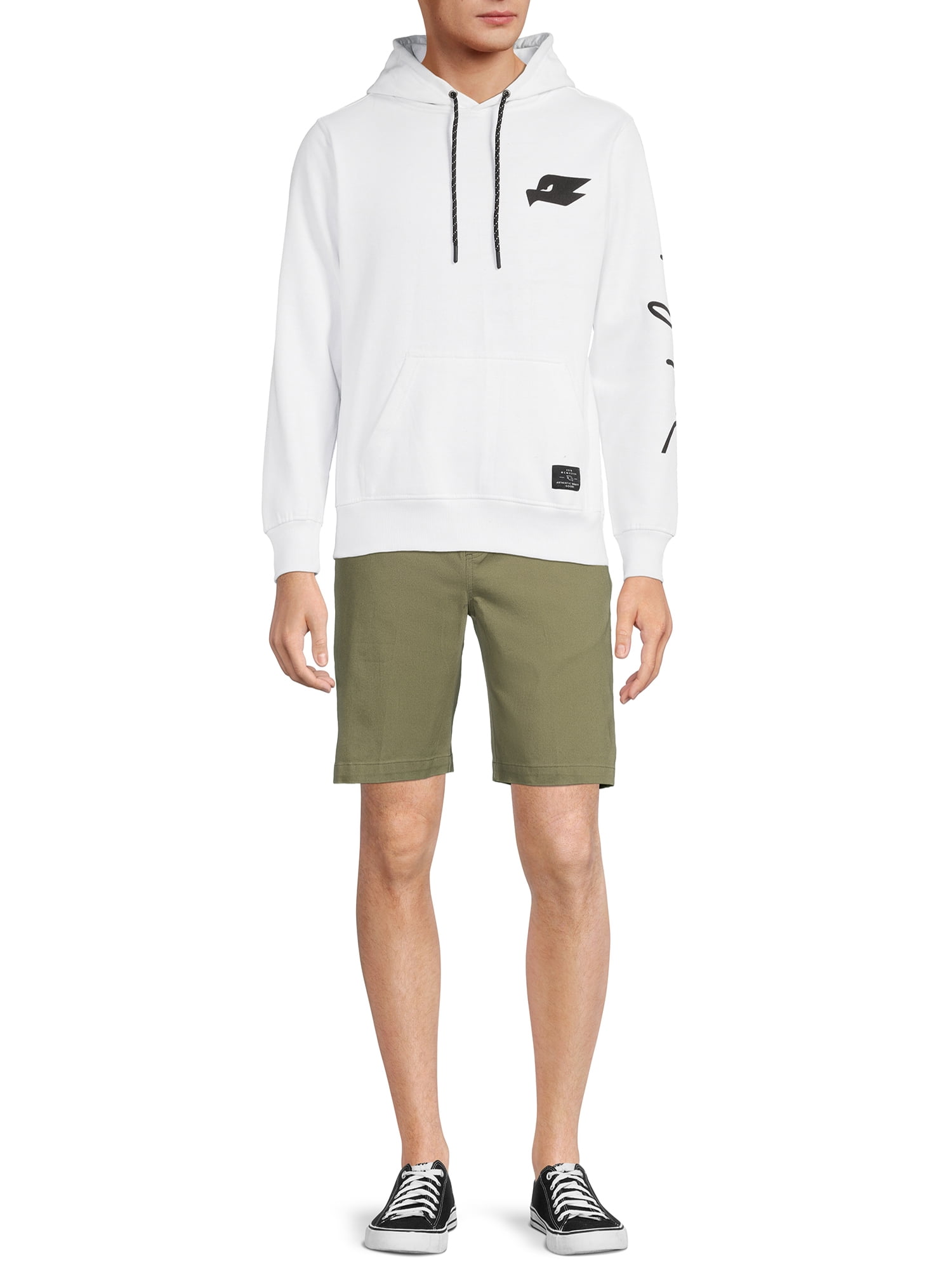 Tony Hawk Men's Pull-On Stretch Twill Shorts, Sizes S-XL, Mens Shorts