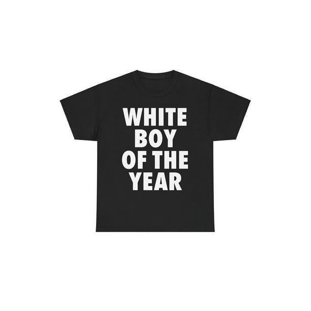 CAMISA BLANCA DE NIÑO DEL AÑO - Camiseta de gran tamaño para hombre, ropa de calle, informal, clásica, de algodón, de manga corta, para mujer