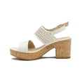 thumbnail image 2 of Sandalia Plataforma Con Tacon Diseño Floral Color Beige beige 25, 2 of 7