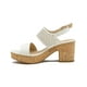 thumbnail image 2 of Sandalia Plataforma Con Tacon Diseño Floral Color Beige beige 22, 2 of 7