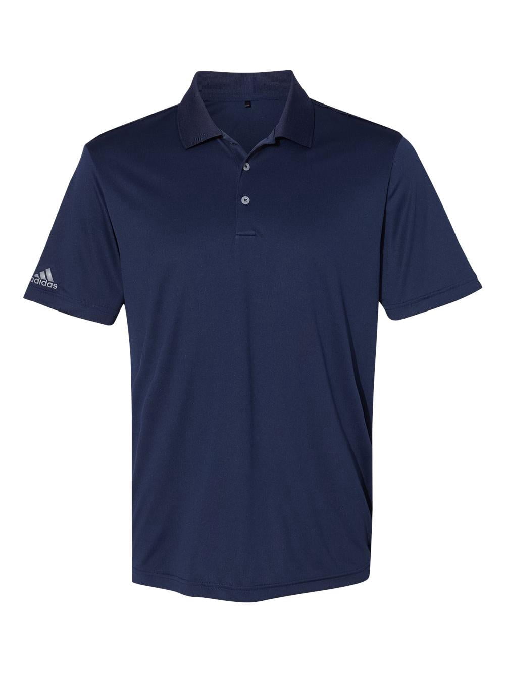Adidas Mens Performance Polo, L, Navy
