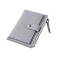 thumbnail image 3 of Cartera pequeña compacta Yinane con tarjetero y bolsillo con cremallera Gris, 3 of 8