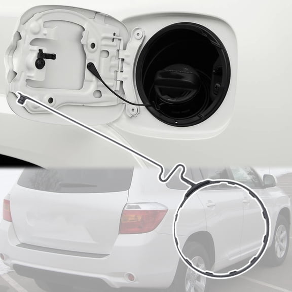 Valuable Car Fuel Cap, Gas Filler, ULTWindsor, Strap, Band Cable for Toyota Highlander XU40, 2015, 2014, 2013, 2012, 2011, 2010, 2009, 2008