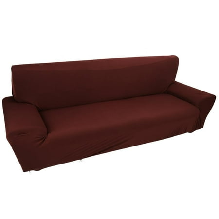 Lv Life 3 Seater Polyester Sofa Loveseat Chair Cover Slipcover Couch Brown