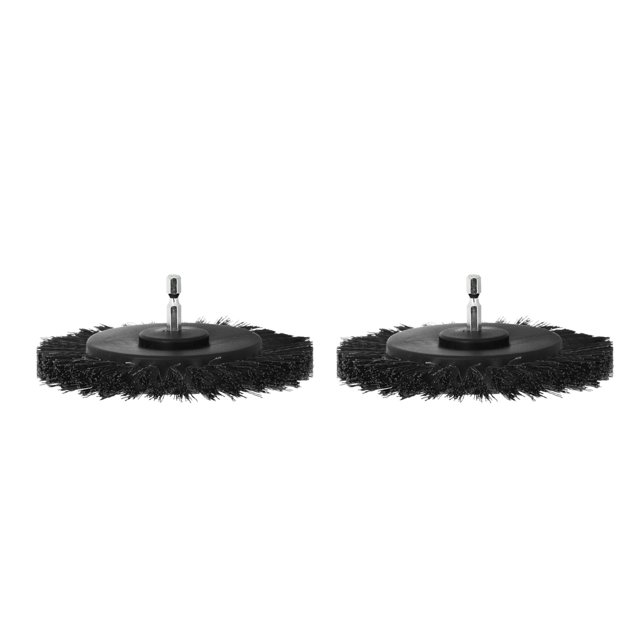 Electric Drill Brush Head Durable Attachment Carpets Decoration 2 Pack 3.5 Inch